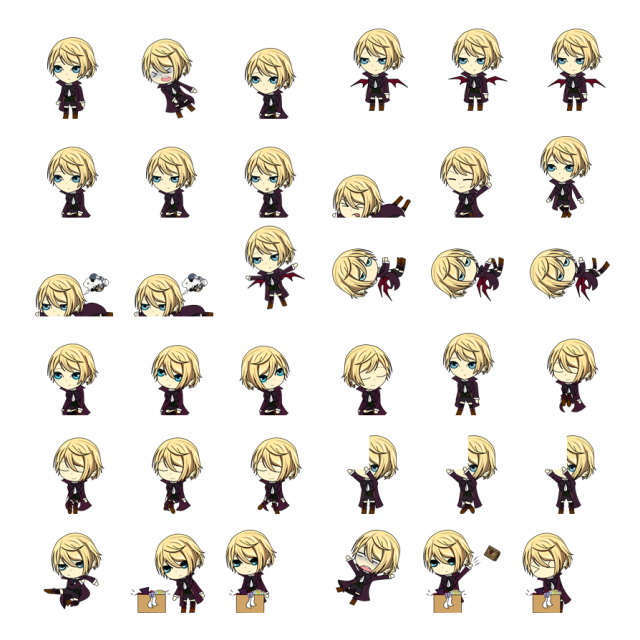 Alois Trancy Shimeji Sprite Preview