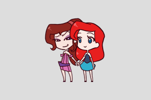 Ariel and Meg Shimeji featured image – free desktop pet from Disney Movies
