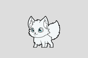 Artic Fox Shimeji featured image – free desktop pet from Animals