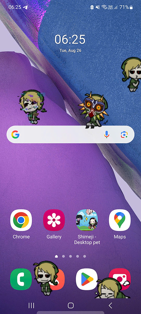 Ben Drowned Shimeji on Mobile