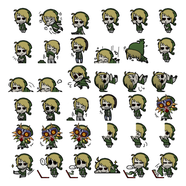 Ben Drowned Shimeji Sprite Preview