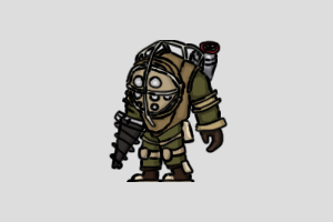 Big Daddy Shimeji featured image – free desktop pet from BioShock
