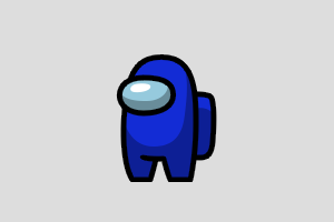 Blue Shimeji featured image – free desktop pet from Among Us