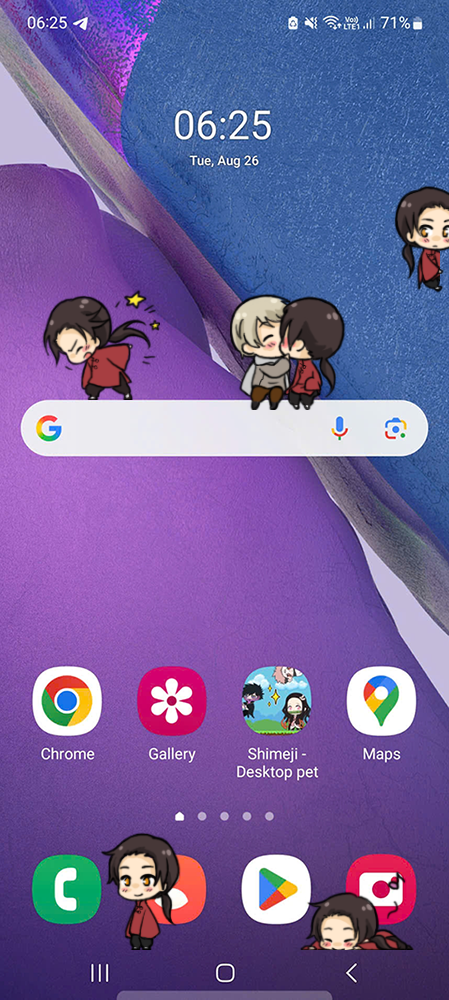 China Shimeji on Mobile