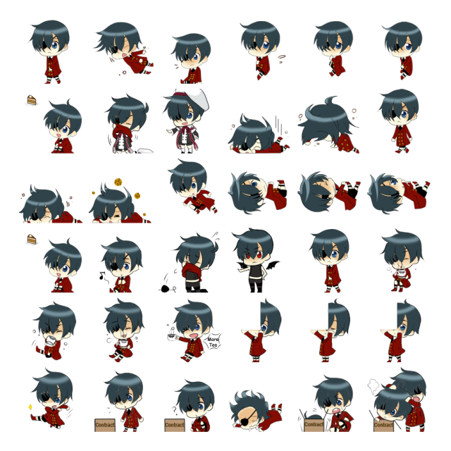 Ciel Phantomhive Shimeji Sprite Preview