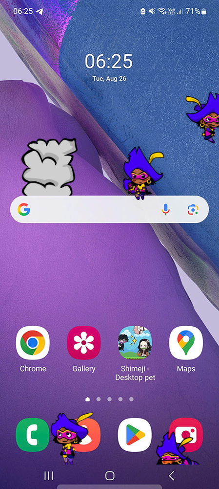 Clopin Trouillefou Shimeji on Mobile