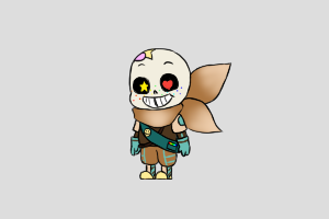 Crayon Sans Shimeji featured image – free desktop pet from Undertale