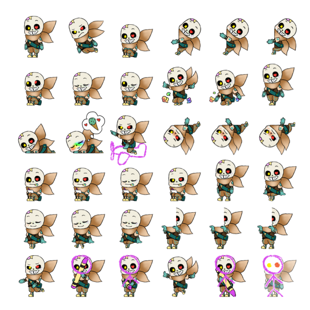 Crayon Sans Shimeji Sprite Preview