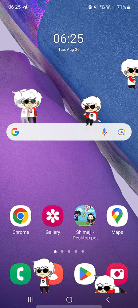 Dave Strider Shimeji on Mobile