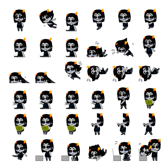 Equius Shimeji Sprite Preview