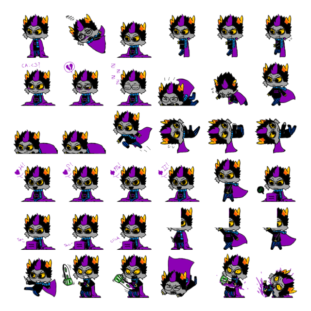 Eridan Shimeji Sprite Preview