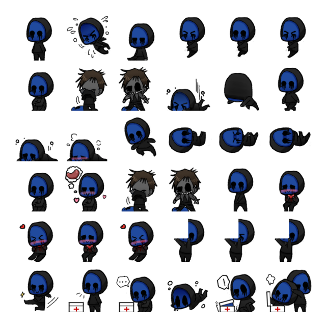 Eyeless Jack Shimeji Sprite Preview