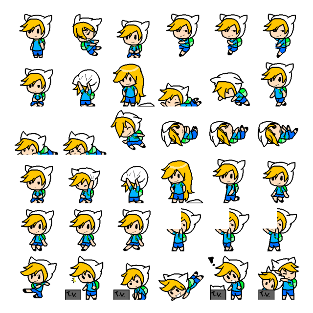 Finn Shimeji Sprite Preview