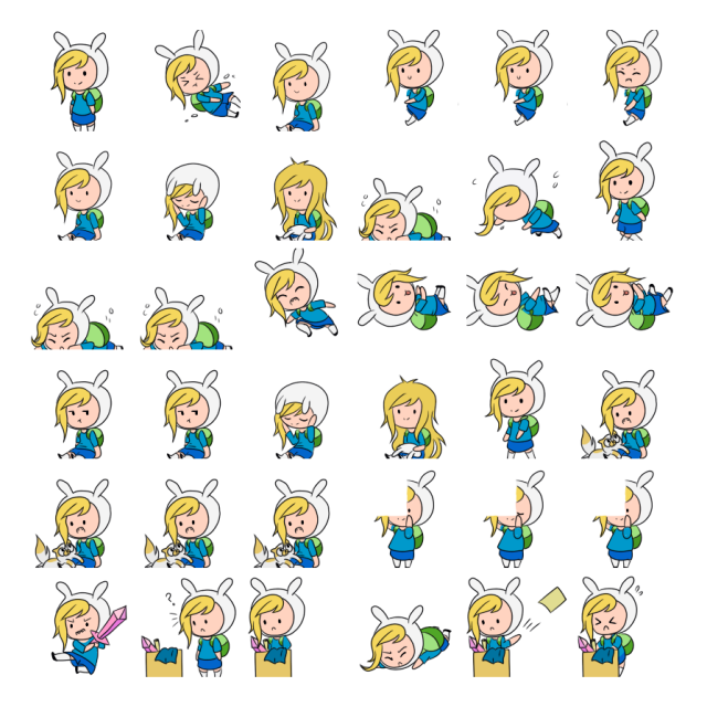 Fionna Shimeji Sprite Preview