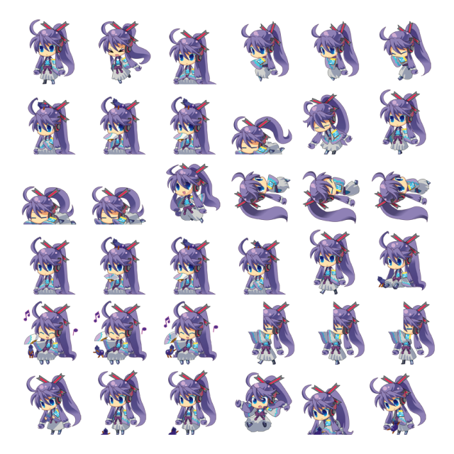 Gakupo Shimeji Sprite Preview