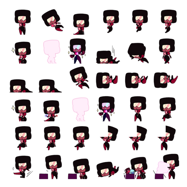 Garnet Shimeji Sprite Preview