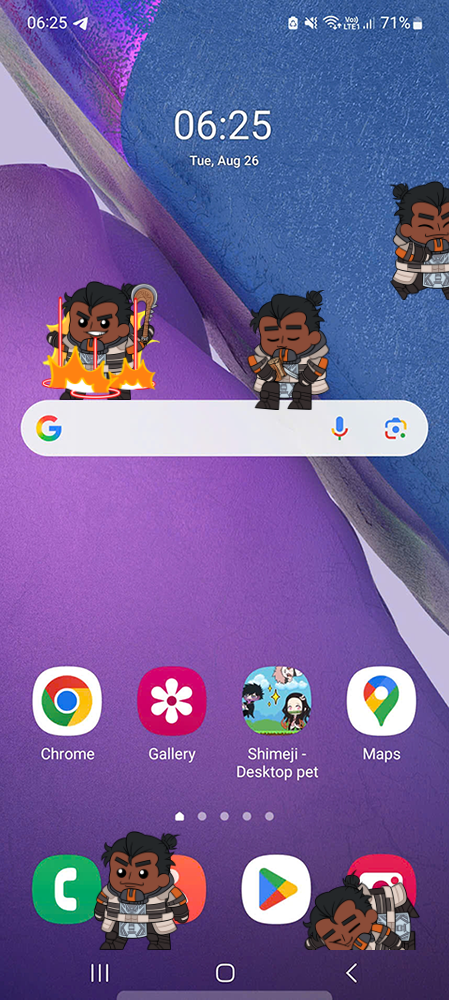 Gibraltar Shimeji on Mobile
