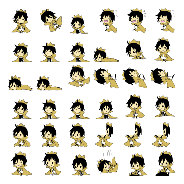 Hibiya Orihara Shimeji Sprite Preview