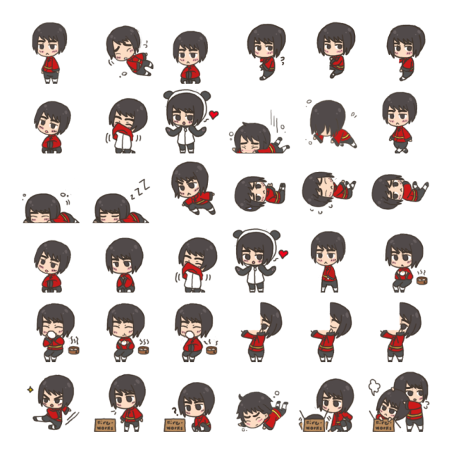 Hong Kong Shimeji Sprite Preview