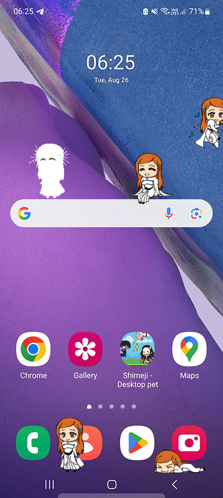 Inoue Orihime Shimeji on Mobile