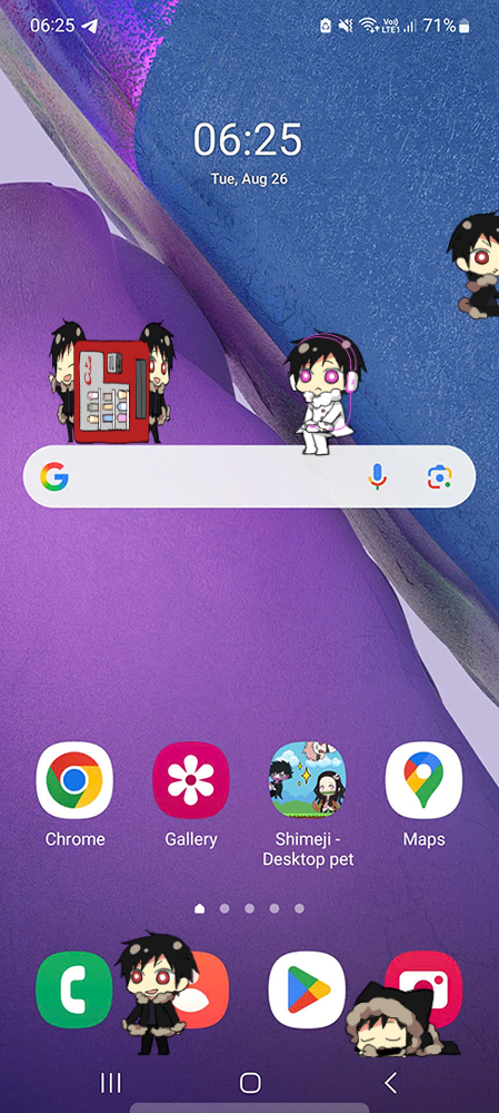 Izaya Orihara Shimeji on Mobile