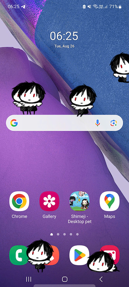 Izaya Orihara Shimeji on Mobile