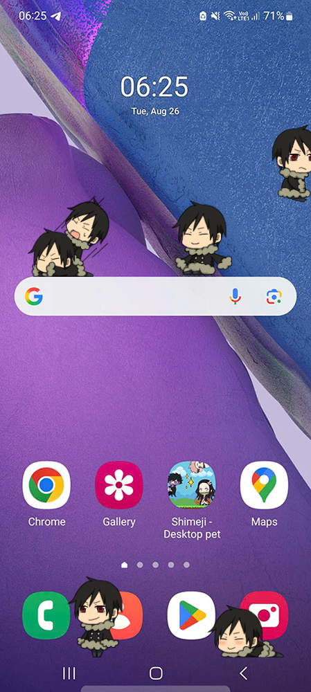 Izaya Orihara Shimeji on Mobile