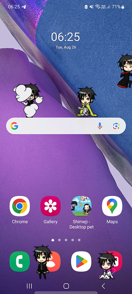 Izaya Orihara Shimeji on Mobile