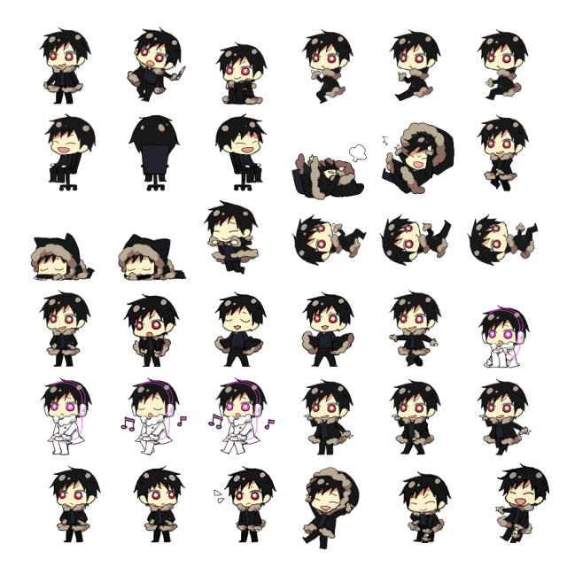 Izaya Orihara Shimeji Sprite Preview