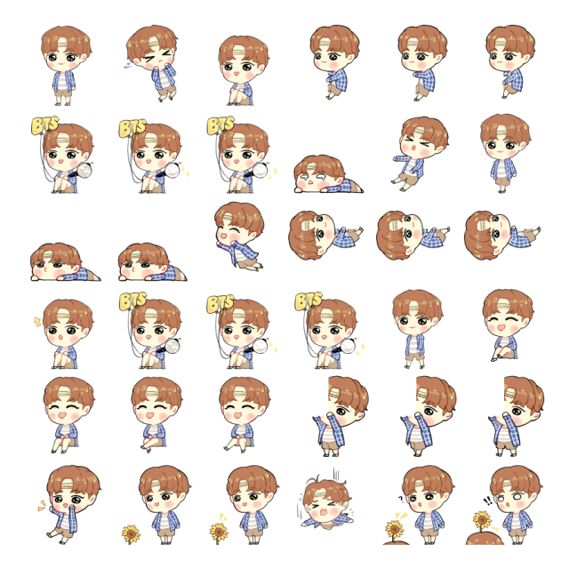 J-Hope - Hobi [summer] Shimeji Sprite Preview