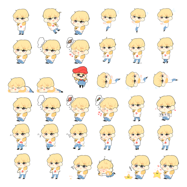 Jin Shimeji Sprite Preview