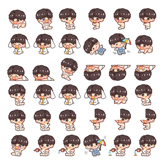 Jungkook - Kookie [baby] Shimeji Sprite Preview