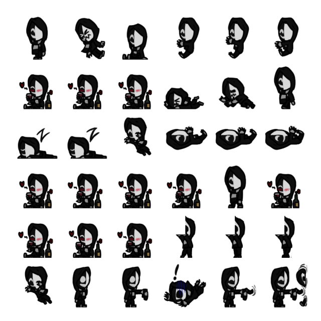 Kagekao Shimeji Sprite Preview