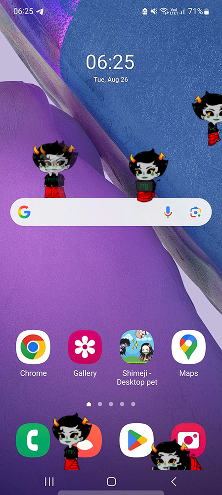 Kanaya Shimeji on Mobile