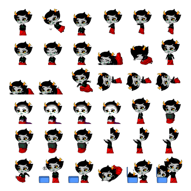 Kanaya Shimeji Sprite Preview