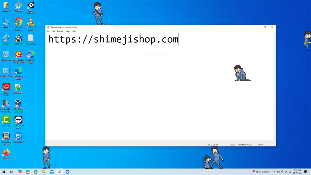 Karamatsu Matsuno Shimeji on Desktop