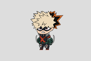 Katsuki Bakugo (Kacchan) Shimeji featured image – free desktop pet from My Hero Academia