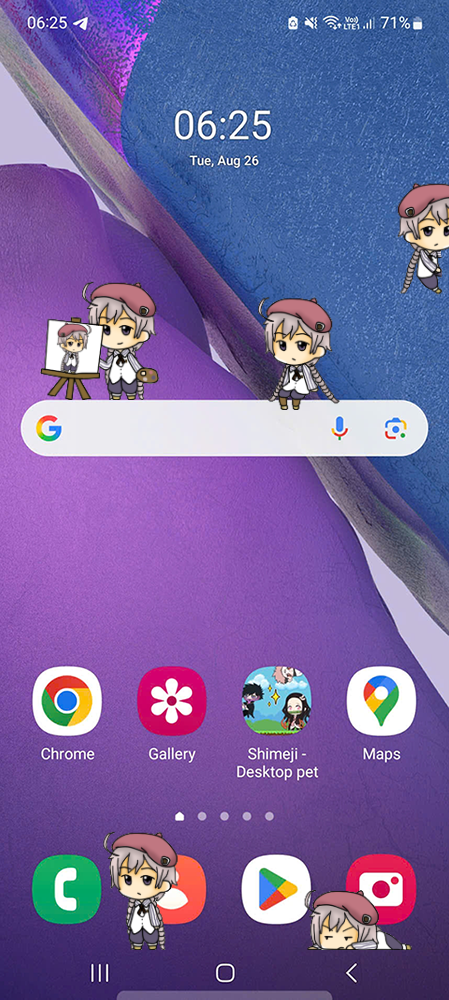Kugelmugel Shimeji on Mobile