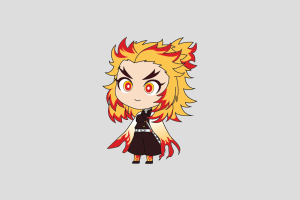 Kyojuro Rengoku Shimeji featured image – free desktop pet from Kimetsu no Yaiba, Demon Slayer