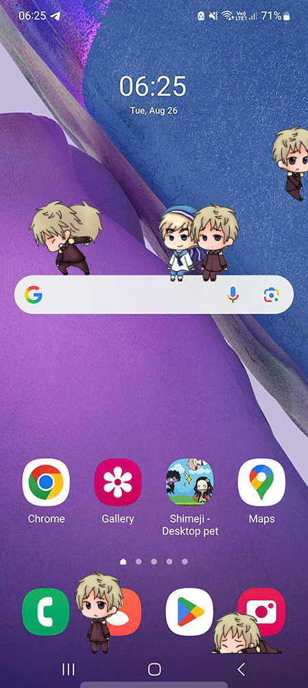 Latvia Shimeji on Mobile