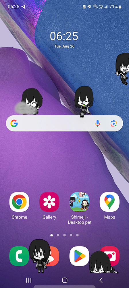 Laughing Jack Shimeji on Mobile