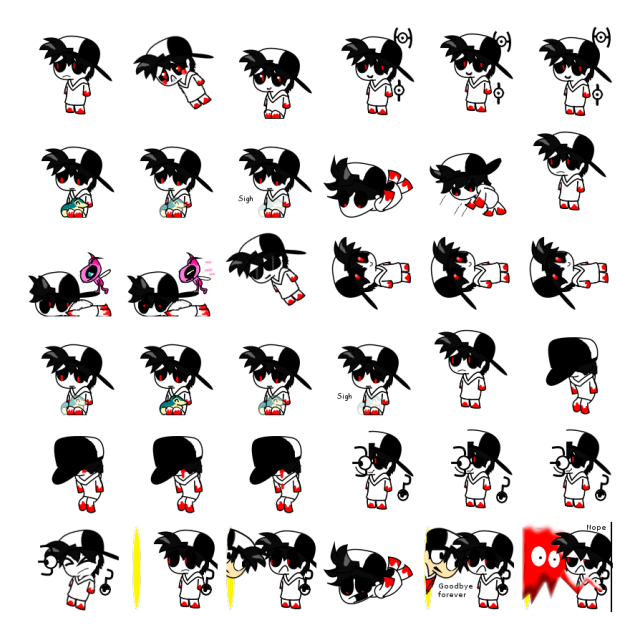 Lost Silver Shimeji Sprite Preview