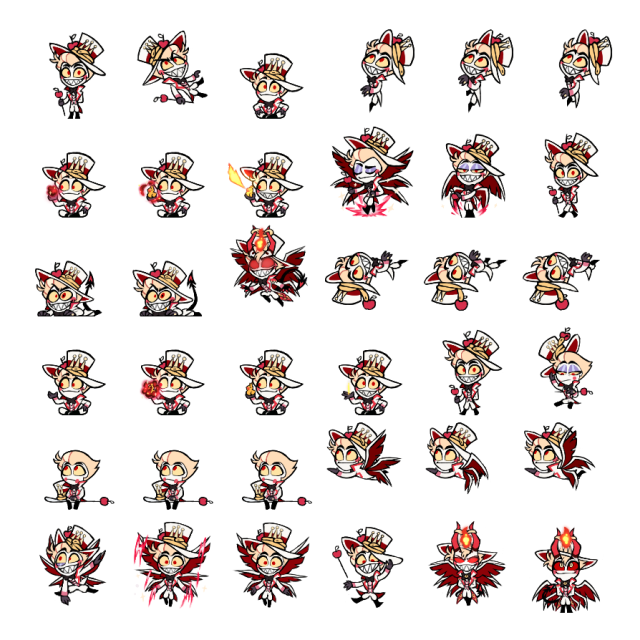 Lucifer Shimeji Sprite Preview