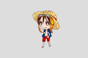 Luffy Shimeji featured image – free desktop pet from One Piece