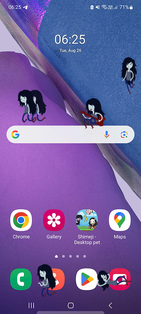 Marceline Shimeji on Mobile