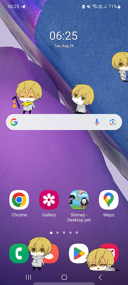 Masaomi Kida Shimeji on Mobile
