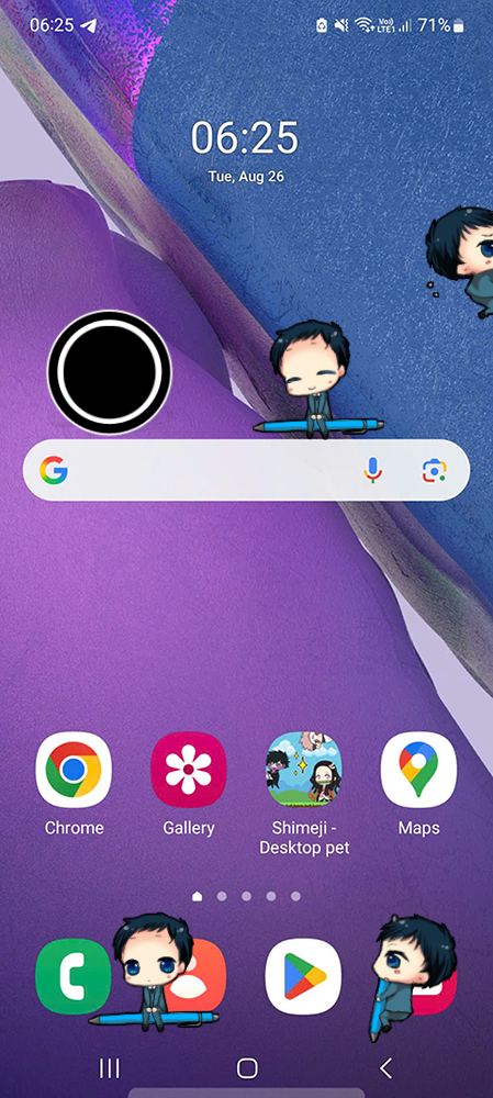 Mikado Ryuugamine Shimeji on Mobile