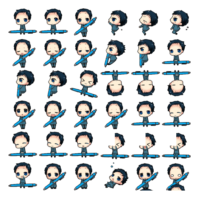 Mikado Ryuugamine Shimeji Sprite Preview