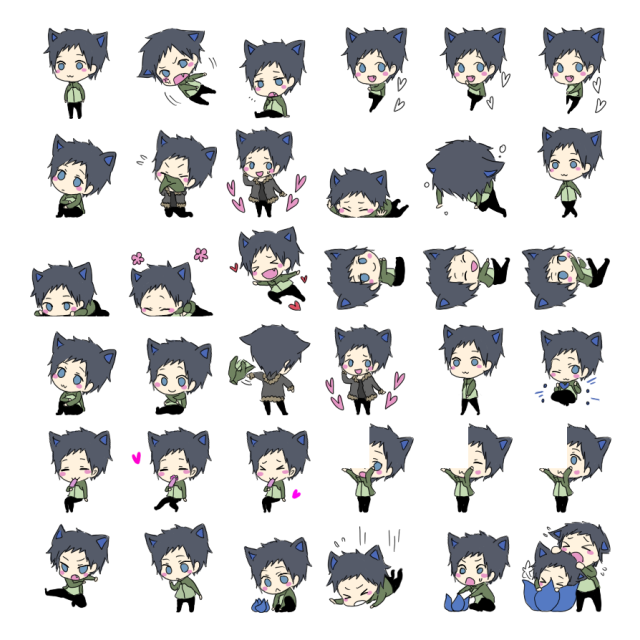 Mikado Ryuugamine Shimeji Sprite Preview