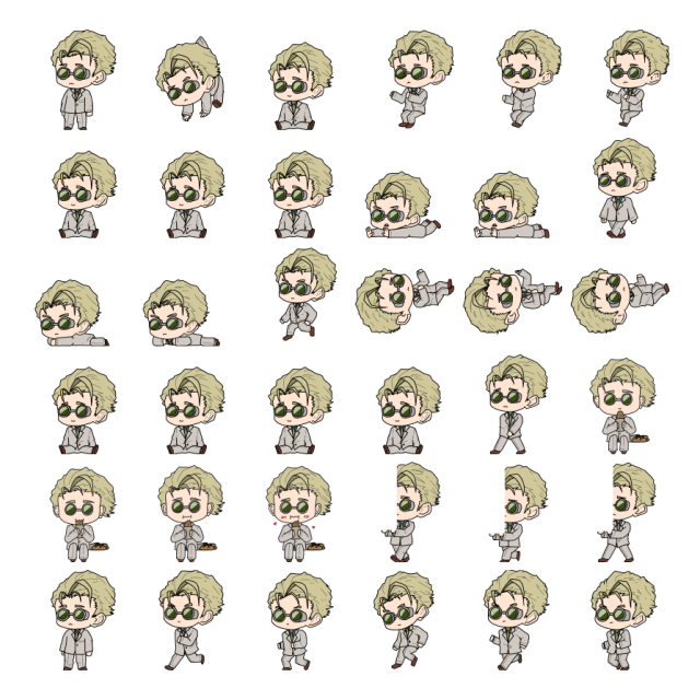 Nanami Kento Shimeji Sprite Preview